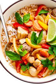 Thai Chicken Curry Gimme Some Oven Recipe In 2021 Curry Recipes Veg Dishes Thai Chicken Curry