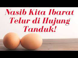 Keadaan semakin parah apabila separuh daripada mereka tidak memiliki ahli keluarga lain, dan. Waspadalah Nasib Kita Bagai Telur Dihujung Tanduk Youtube