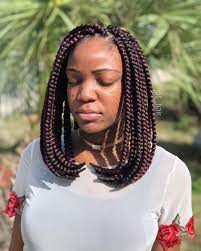 Bob Box Braids Lehighbraiders Braidedhairstyles Marleyhair Braidedhair Plaits Cuba Braided Hairstyles Twist Braid Styles Box Braids