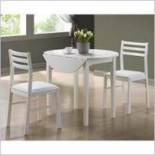 Monarch 3 Piece Dining Set With 36 Diameter Drop Leaf Table In White I 1008 Round Dining Table Sets Dining Table Chairs Drop Leaf Dining Table