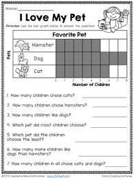 Data And Graphing For First Grade 1st Grade Math Math School Graphing First Grade