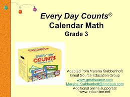 Every Day Counts Calendar Math Grade 3 Ppt Download