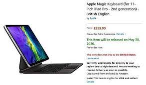 Apple S Magic Keyboard For Ipad Pro Ships On May 30 According To Amazon Applenews In 2020 Apple Magic Ipad Pro Ipad