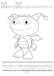 Henry Hugglemoster Printable Coloring Pages Kids Coloring Pages Henry Hugglemonster Coloring Pages Moon Coloring Pages