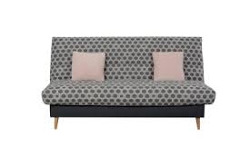 Banquette Lit Clic Clac Daviana Imprime Hexagone Gris Banquette Lit Lit Vintage Mobilier Salon
