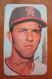 1971 TOPPS BASEBALL SUPER CLYDE WRIGHT # 39 CALIFORNIA ANGELS
