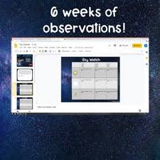 Distance Learning Sky Journal Made For Google Slides With C E R Distance Learning Teachers Pay Teachers Seller Google Classroom