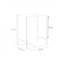 Range Assiettes Vertical En Metal Blanc En 2020 Rangement Vaisselle Rangement Vertical Et Rangement