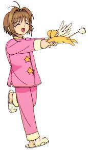 Sakura Pink Pajamas Stars Png Cardcaptor Sakura Sakura Card Cardcaptor