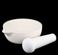 (LCM80) Alumina Mortar and Pestle, φ80x35mm (1set/ea)