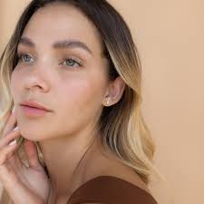 Duo Gemstone Earrings by Caitlyn Minimalist • Gold Stud Earrings With  Custom Birthstone • Lightweight Earrings • Birthday Gift • ER351