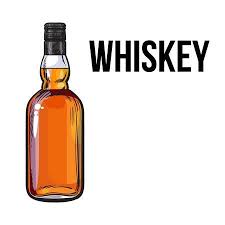 Unopened Unlabeled Full Whiskey Bottle Sketch Style Vector In 2020 Bottle Drawing Bottle Brandy Bottle