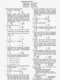 Soal Matematika Smp Kelas 8 Semester 2 Dan Kunci Jawaban Kemendikbud