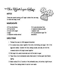 Cookie Recipe Reading Comprehension Reading Comprehension Comprehension Writing Posters