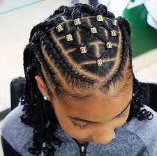 15 Super Cute Protective Styles For Kids Essence Cornrowbraids Penteados Com Tranca Cabelo Com Tranca Cabelo Com Trancas Africanas