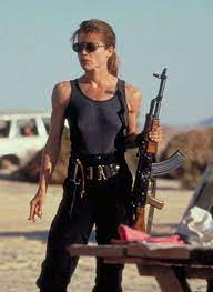 Linda Hamilton In Terminator 2 1991 Linda Hamilton Terminator Terminator Badass Women