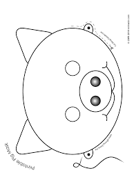 Printable Pig Mask Coloring Page Woo Jr Kids Activities Printable Animal Masks Pig Mask Animal Masks