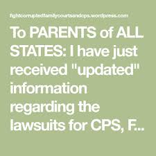 To Parents Of All States You Can Sue Cps Check This Out Child Protective Services My Children Quotes Family Court