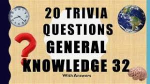 Many were content with the life they lived and items they had, while others were attempting to construct boats to. 20 Trivia Questions General Knowledge No 35