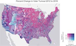 Using Bivariate Colors To Map Change In Election Turnout