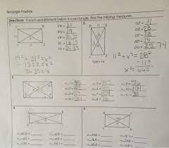 Note that the red angles are examples; Rectangle Practice Directions If Each Quadrilateral Chegg Com