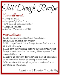 Salt Dough Recipe Dough Ornaments Salt Dough Salt Dough Recipe