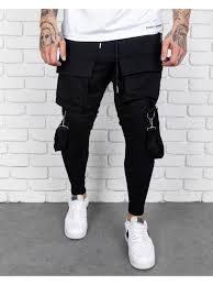 Černé cargo fit tepláky FREEZE