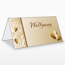 Etwas stilvoller ist diese tischkarte. Tischkarten Zur Goldenen Hochzeit Lieferzeit 1 2 Tage
