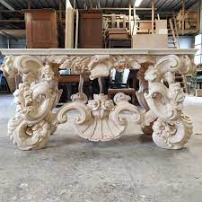 Realizzazione Intaglio Di Una Consolle In Stile Barocco Scultura In Legno Arte Barocco Bovolone