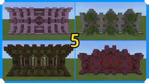 In this episode of minecraft 15 minute builds i ll be showing you how to build wall designs in minecraft. 10 Minecraft Wall Designs In 100 Seconds 5 Minecraft Map