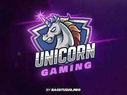 Unicorn Gamer Team Logo Unicorn Games Team Logo Design Unicorn Logo