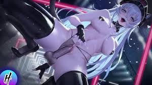 Uncensored Hentai  Nymphomaniac in stockings fucking in public Miss Neko 3