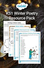 Ks1 Winter Poetry Resource Pack Winter Poetry Kids Poems Winter Poems