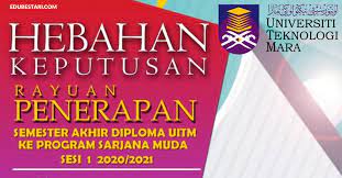 Aplikasi mudah alih ini boleh didapati di google play store dan apple app store. Semakan Keputusan Rayuan Penerapan Uitm Ke Program Sarjana Muda Sesi 2020 2021 Edu Bestari