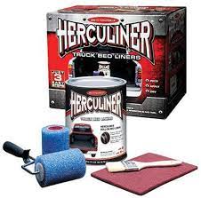 Condition of your truck bed Amazon Com Herculiner Hcl1b8 Brush On Bed Liner Kit Black Automotive