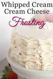Whipped Cream Cream Cheese Frosting With Video Recipe Recipes With Whipping Cream Whipped Cream Cheese Frosting Frosting Recipes