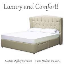 California king bed frame with headboard and storage. Bed Frame Queen Bed Frame King Bed Frame Captain S Bed Up Aftcra