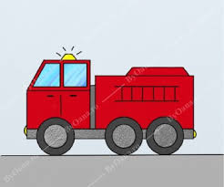 Camion de pompieri în lupta cu incendiul. Cum Se Deseneaza O Masina De Pompieri By Oana