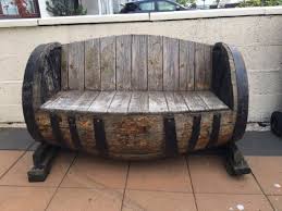 Here is modena looking pretty modern while offering your rear a warm surface to and even a garden bench can have more than one functions or applications. Whisky Barrel Seat Belfast City Centre Belfast Gumtree Whiskey Barrel Furniture Barrel Decor Whisky Barrel