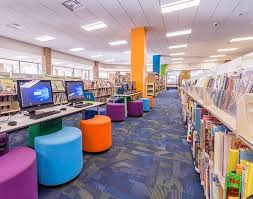 Williams Architects Naperville Nichols Public Library Interior Design Color Theory Computer Station Interior Design Color Computer Station Design