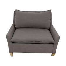 Only a yr and a half old. 64 Off West Elm West Elm Bliss Grey Chair And A Half Chairs