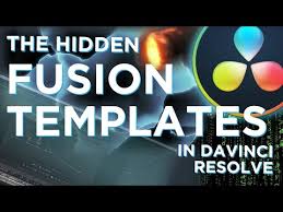 Check spelling or type a new query. 191 The Secret Fusion Templates In Davinci Resolve Youtube Davinci Fusion Templates