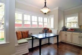 Another Banquette Like The Molding Was Worried About The Bench Not Matching My Cabinets But It Seems To Work Dining Room Seating Dining Nook Kitchen Banquette