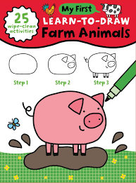 May 21, 2021 march 30, 2019 by easy peasy and fun. My First Learn To Draw Farm Animals 25 Wipe Clean Activities Dry Erase Marker Madin Anna Pepper Charlotte Amazon De Bucher
