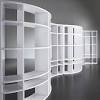 Elite bookshelf wall rack in hammered steel $189.99 $270.99. 3