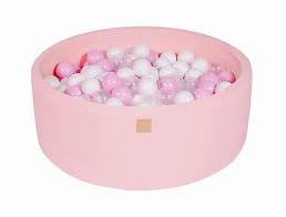 Meowbaby Piscine A Balles Pour Bebe 200 Balles Rose Meowbaby