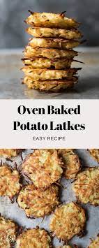 Oven Baked Potato Latkes Recipe Potato Latkes Baked Potato Oven Latkes Recipe Easy