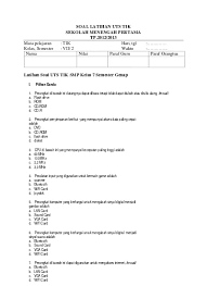 Maybe you would like to learn more about one of these? Soal Uts Bahasa Indo Kelas Vii Semester Genap
