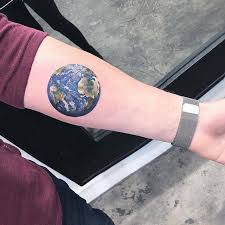 2020 popular tattoos planet trends in beauty & health, home & garden, men's clothing, jewelry & accessories with discover over 993 of our best selection of tattoos planet on aliexpress.com with. Planet Earth Tattoo On The Left Inner Forearm