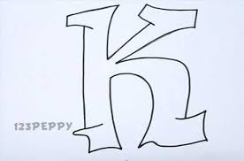 How To Draw Alphabets Tutorial Online 123peppy Com Graffiti Lettering Alphabet Drawing Graffiti